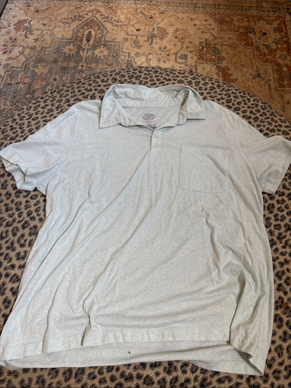 St. John's Bay Light Mint Short-Sleeve Polo with Pocket